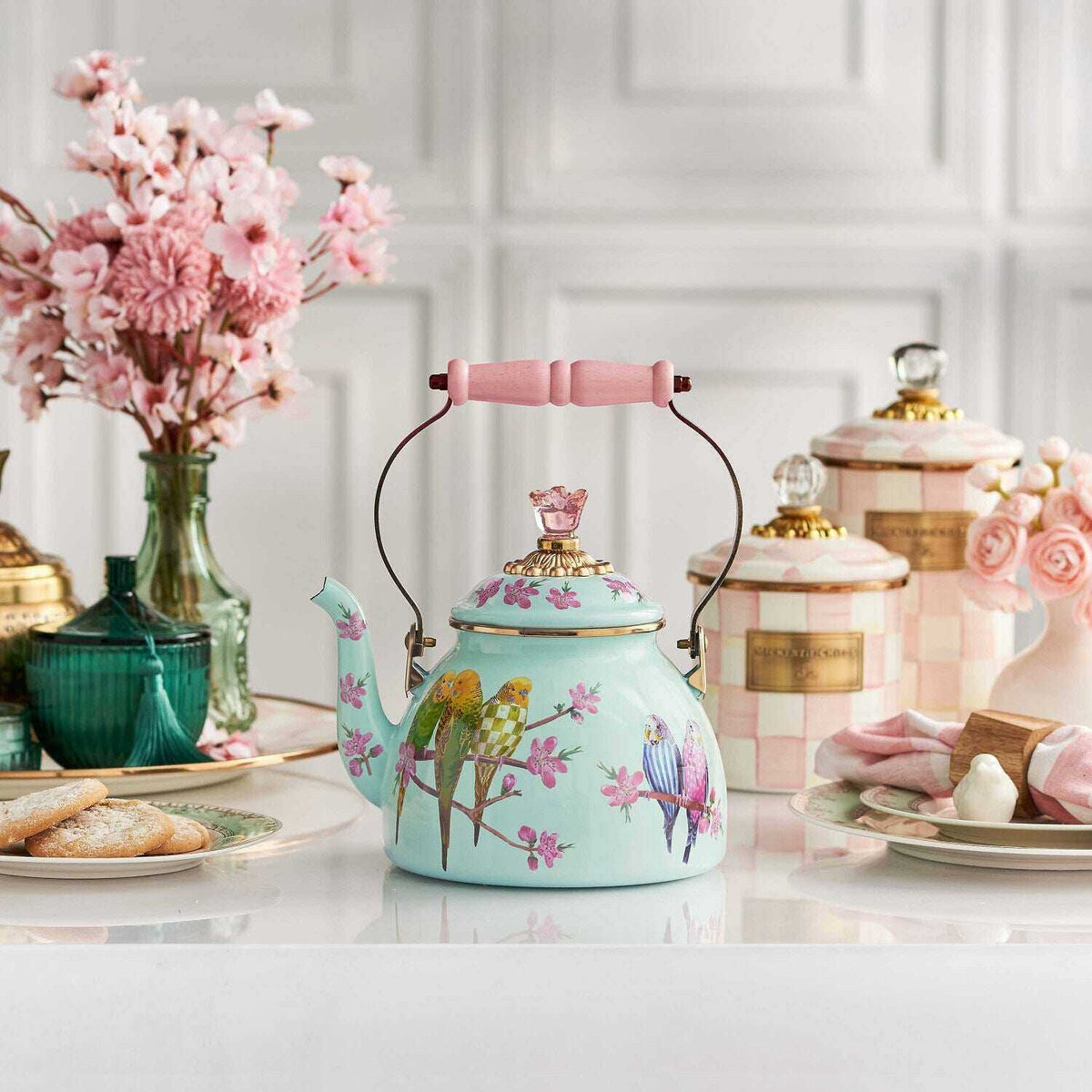 Parakeet Party 2 Quart Tea Kettle - 2024 Limited Edition