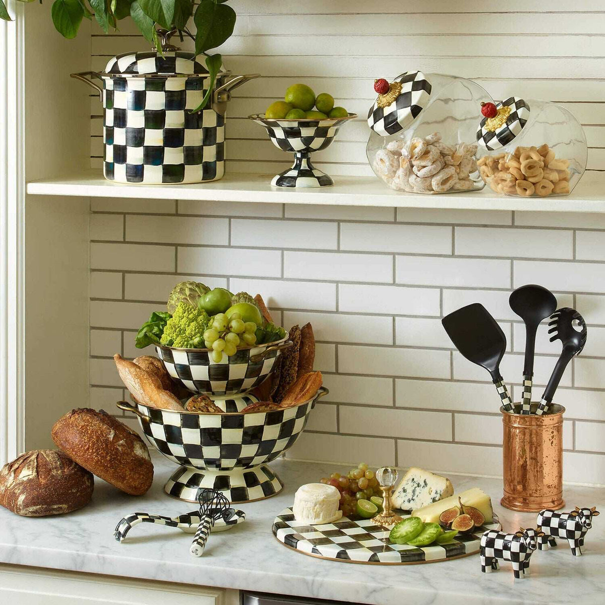 Courtly Check Everything Bowl Large by Mackenzie Childs