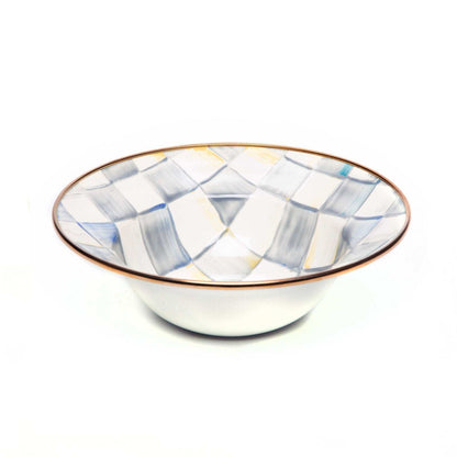 Sterling Check Enamel BREAKFAST BOWL by Mackenzie-Childs