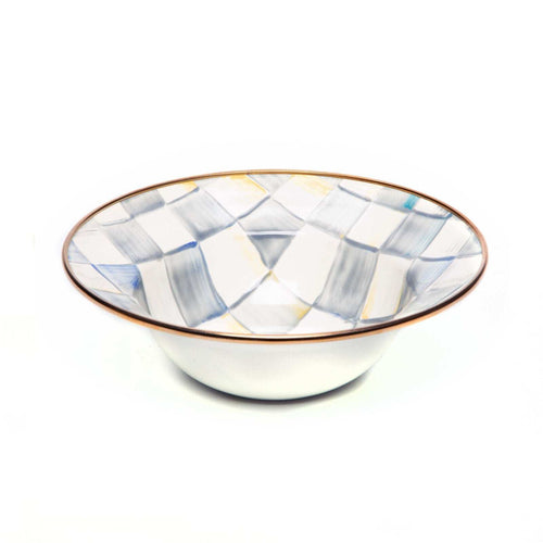 Sterling Check Enamel BREAKFAST BOWL by Mackenzie-Childs