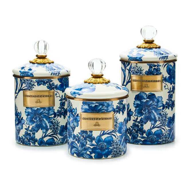Royal English Garden Enamel Canisters