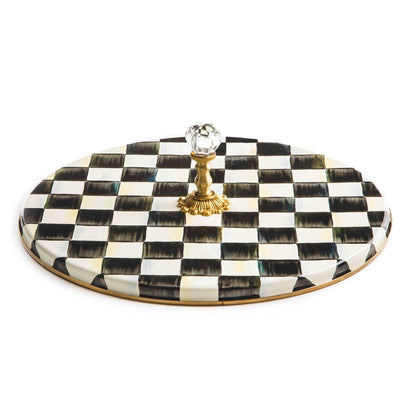 Courtly Check Enamel Cheese Course - Serveware