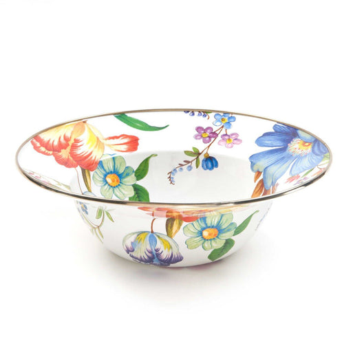White Flower Market Serving Bowl - 30.48cm