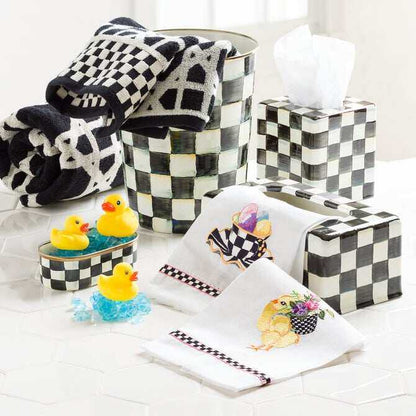 Courtly Check Enamel Bath Collection